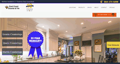 Desktop Screenshot of eastcoast-granite.com