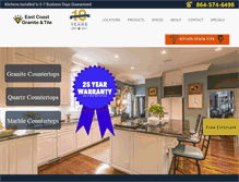 Tablet Screenshot of eastcoast-granite.com